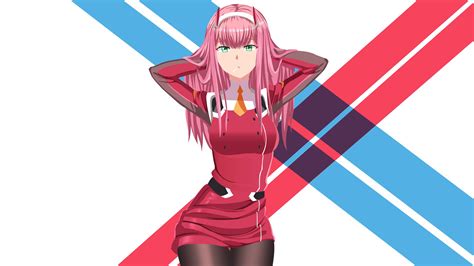 Darling In The Franxx Zero Two Wearing Red Dress With
