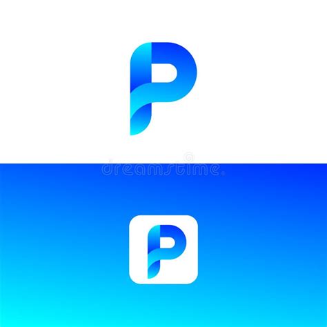 Design A Professional Logo Letter P Logos Logo Template Stock Vector