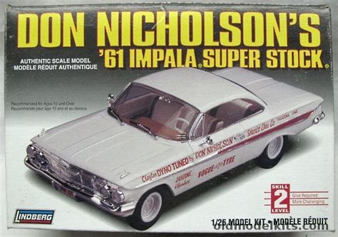 Lindberg 125 1961 Chevrolet Impala Super Stock Don Nicholson 72175