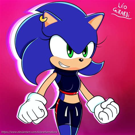 Female Sonic By Kitarehamakura On Deviantart In 2021 Sonic Sonic Fan