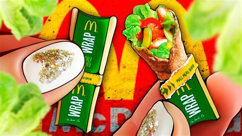 Crunchy chicken on the faus | food and drink vegetarian. Realistic Miniature McDonald's Crispy Chicken Snack WRAP ...
