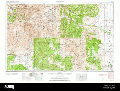 Durango Colorado Map Hi Res Stock Photography And Images Alamy