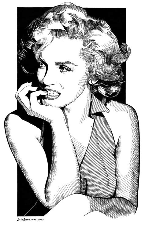 Marilyn Monroe By Stefanosart Drawing This Image First Pinned To