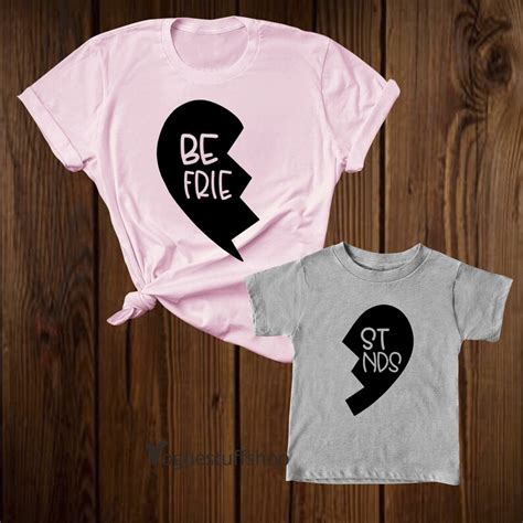 Best Friends Matching T Shirts Besties Shirt Mother And Kids Etsy