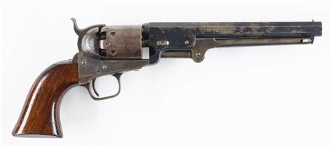 Cased Colt Model 1851 London Navy Percussion Revolver Antique