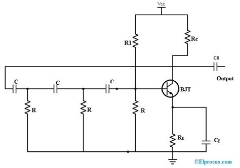 Rc Phase Shift Oscillator Circuit Using Ic 741 Circuit Diagram