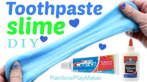 Diy Toothpaste Slime Only 2 Ingredients Inspired By