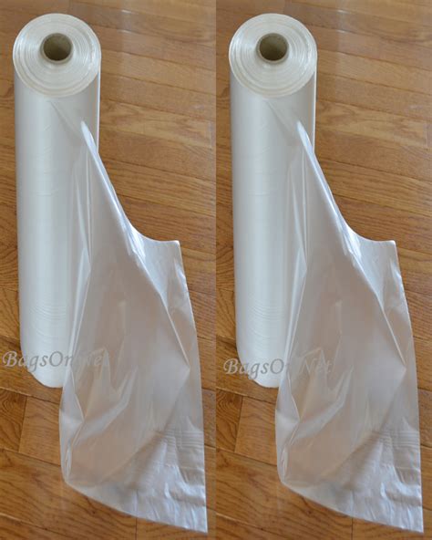 Clear Plastic Bags On Roll 18x24 Inch Packed 4 Rolls Per Case Bagsonnet