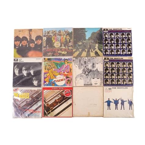 The Beatles Twelve Vinyl Lps Comprising Please Please Me Mono
