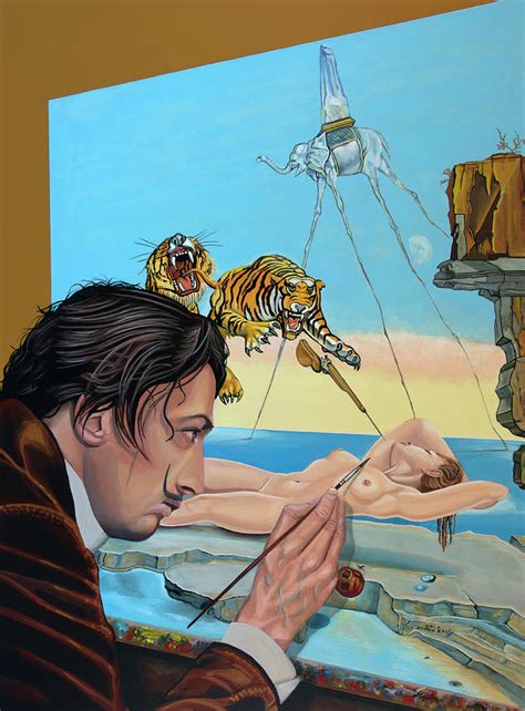 Salvador Dali Painting Painting By Paul Meijering Fine Art America