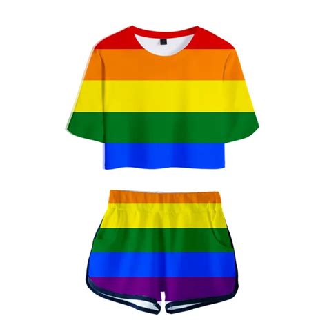 Lgbt Pride Rainbow Crop Tops Free Shipping Queerks