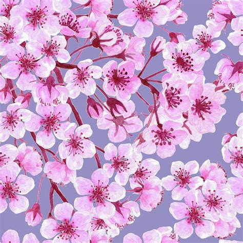 Cherry Blossom Pattern Art Print By Katerina Kirilova Cherry Blossom