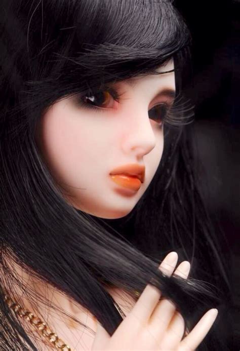 Sloth bears live in sri lanka, india, bhutan, nepal and bangladesh. Doll with long black hair & long eyelashes | Beautiful ...