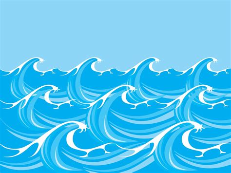 Vecteur de vagues océan mer Art vectoriel chez Vecteezy