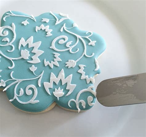 How To Stencil On Cookies With Royal Icing Sugared Productions Blog