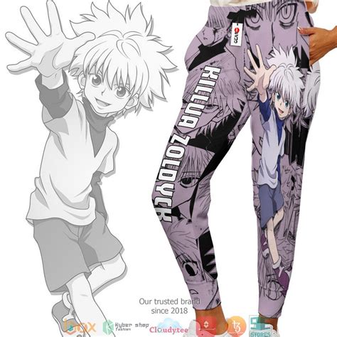 Best Killua Zoldyck Anime Hxh Mix Manga Jogger Pants Boxbox Branding