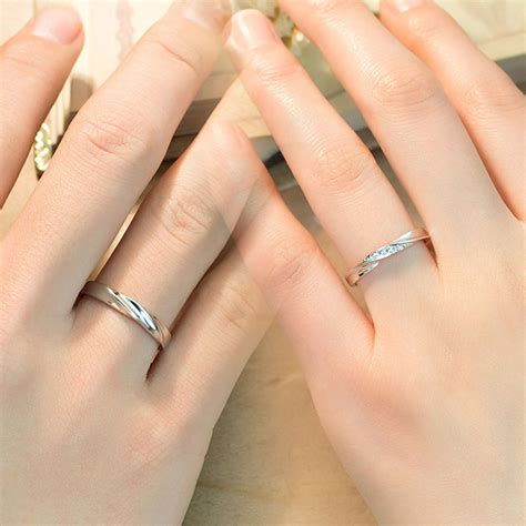 Make your engagement gifts count shopping only the best. Simple Wave Promise Rings for Couples, 925 Sterling Silver ...