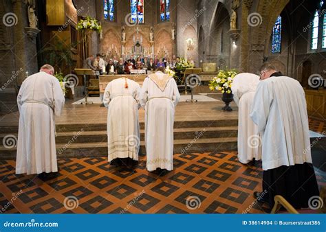 Bowing In Church Editorial Stock Image Image Of Catholicism 38614904
