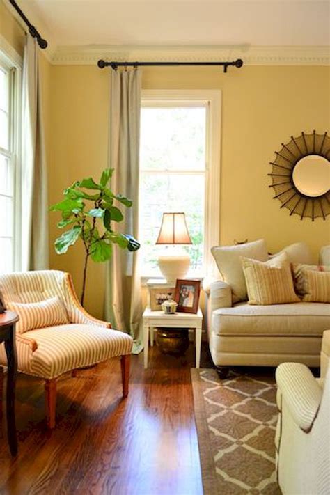 Pale Yellow Yellow Living Room Walls