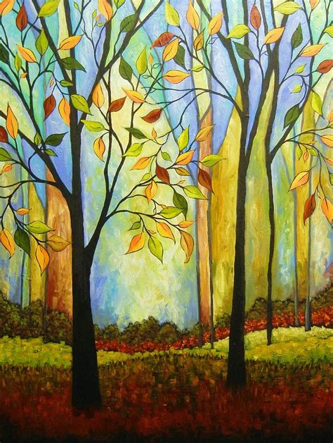 Tree Color Change Painting By Peggy Davis Fine Art America