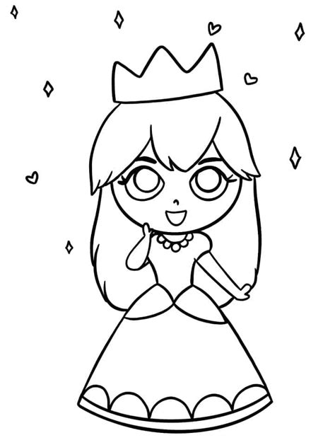 Cute Chibi Princess Coloring Page Download Print Or Color Online For