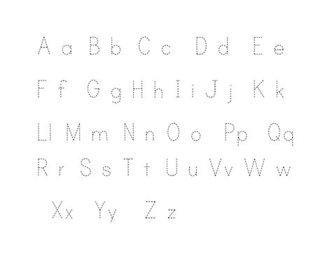 The Best Printable Traceable Alphabet Chart For Upper And Lower Case