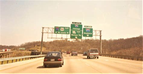 Interstate 44 And Us 50 East At Exit 276 Interstate 270 Exits 1991