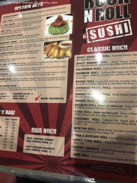 Just like you can order a hot dog, mozzarella cheese sticks or french fries at many asian restaurants, the inverse is true at. Online Menu of Rock N Roll Sushi Restaurant, Gulfport ...