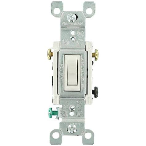 Leviton Decora 15 Amp Grounding Rocker Light Switch With Quickwire
