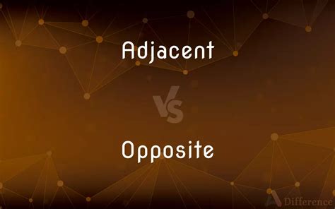Adjacent Vs Opposite — Whats The Difference