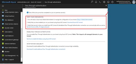 How To Install Azure Active Directory Pass Through Authentication Pta