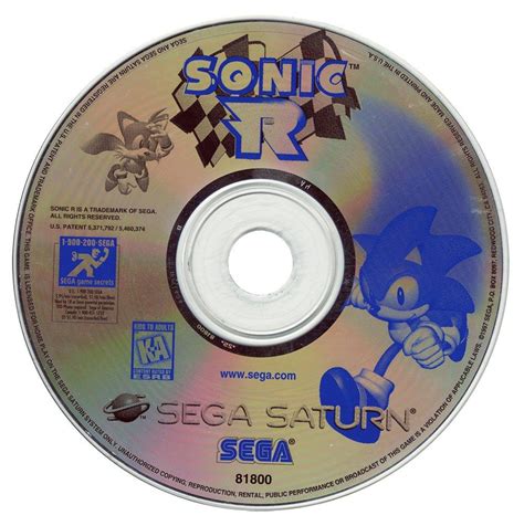 Sonic R Sega Saturn Sega Gamestop