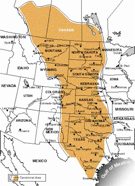 Central Plains United States Map United States Map