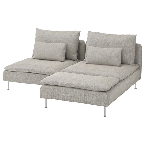 SÖderhamn 2 Seat Sofa With Chaise Longue Viarp Beige Brown Ikea