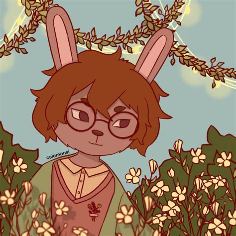 My Fursona Just Vibing With Plants By Calemonsi Fur Affinity Dot Net