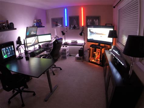 My Updated Star Wars Themed Battlestation Video Game Rooms Gaming