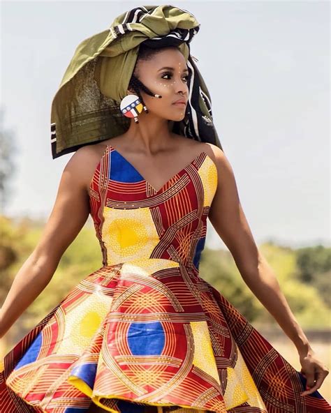 Latest Tswan And Zulu Dresses For Wedding Shweshwe Dresses African