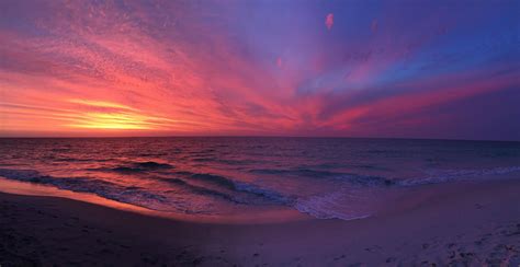 Breathtaking Sunset Off The Western Australia Coast