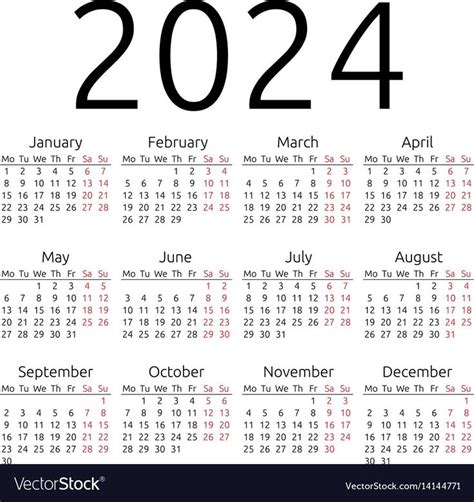 2024 Full Year Calendar With Holidays Event Calendar Mastermind