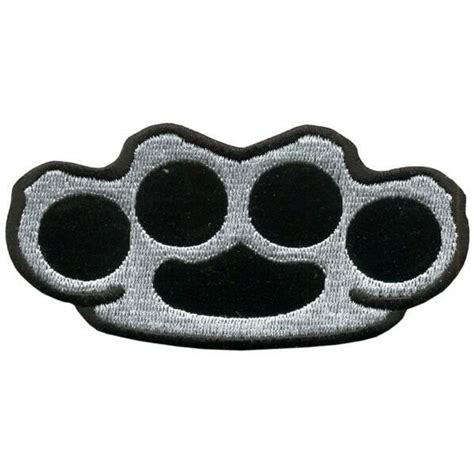 Brass Knuckles 4 Motorcycle Biker Embroidered Patch