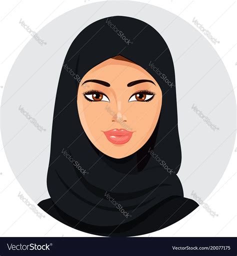 Cartoon Muslim Girl Collection Set Royalty Free Vector Image Sexiezpix Web Porn