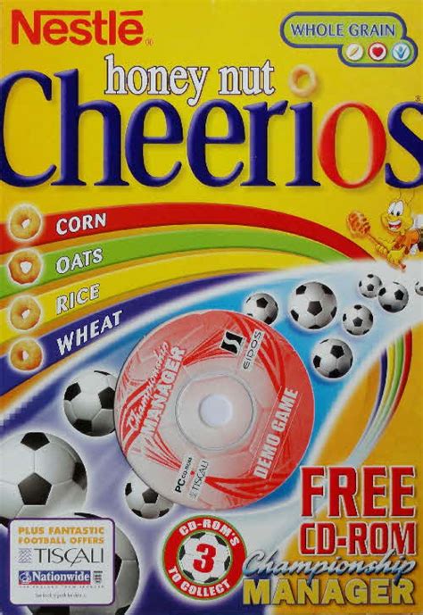 Still have a bunch sitting in my drawer. 2002 Championship Manager PC CD-Rom with Nestle Cheerios