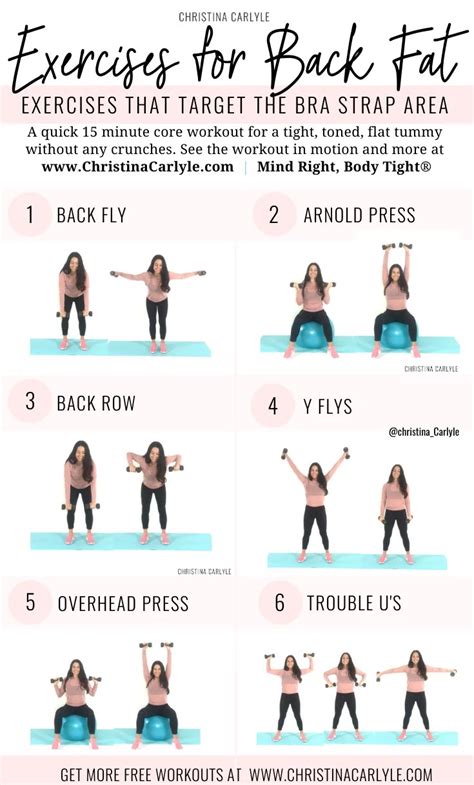 Upper Body Workout To Tone Back And Arms In 15 Minutes Christina Carlyle