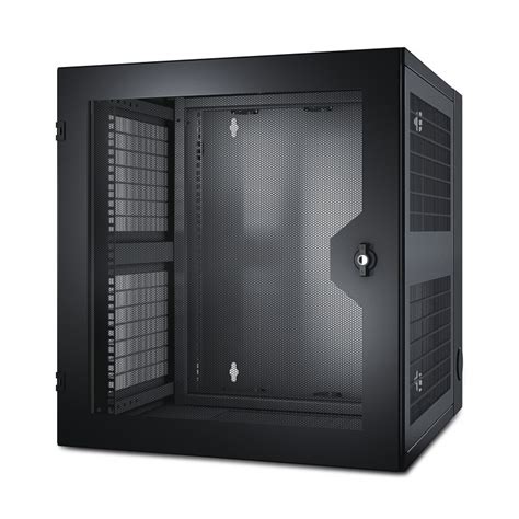 This rack can handle either 13 ru of gear. apc netshelter wx 13u rack monte sur le mur noir ...