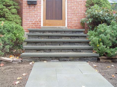 Stone front door steps ideas. Front Step Makeover! | Front steps stone, Front porch ...