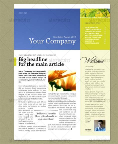 A Roundup Of Creative Premium Newsletter Templates Graphicsbeam