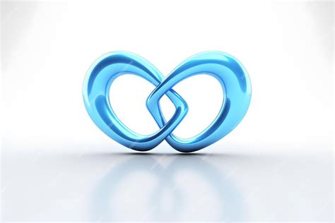 Premium Ai Image Blue Infinity Symbol Intertwined With A Heart