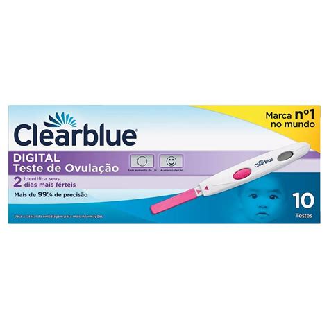 Teste De Ovulação Clearblue 10 Tirasteste Gravidez Grátis R 9000 Em Mercado Livre
