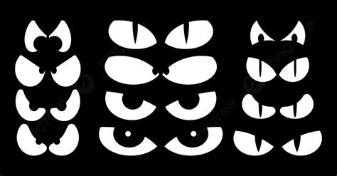Halloween Spooky Scary Eyes Background Vector Design Isolated On
