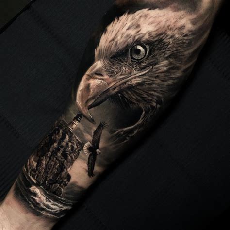 Realistic Eagle Tattoo Made By Tobias Agustini In Spain Hit The Link